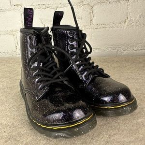 Doc Marten’s 1460t Cosmic Glitter Toddler Combat Boot Size 9